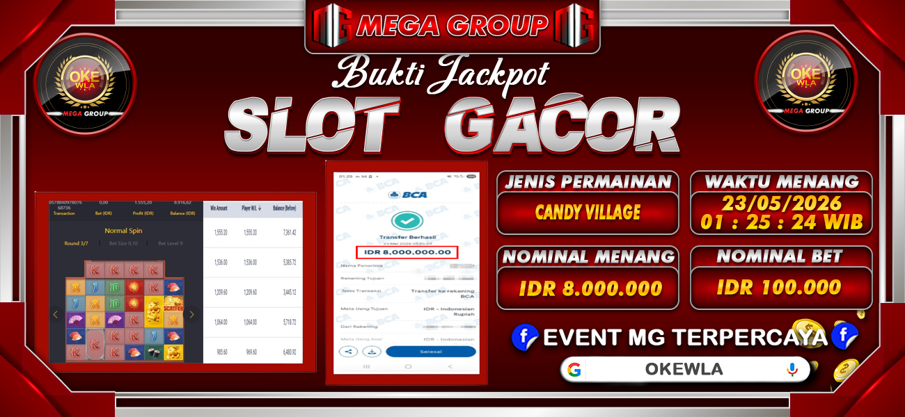 Bukti JP situs Okewla hari Minggu, 24 Mei 2026